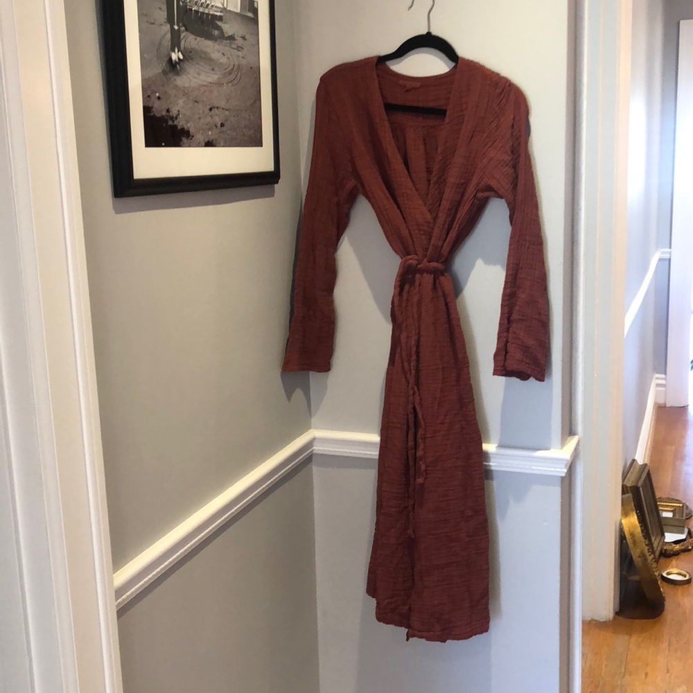 Burgundy It Is Well wrap dress size Large never worn